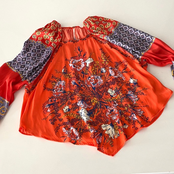 Free People Cherry Combo Versatile Top sz S - Picture 4 of 8